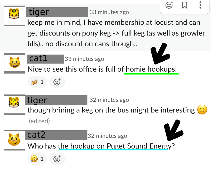 Slack - homie hookups